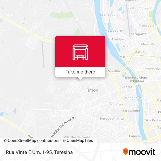 Rua Vinte E Um, 1-95 map