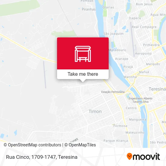 Rua Cinco, 1709-1747 map