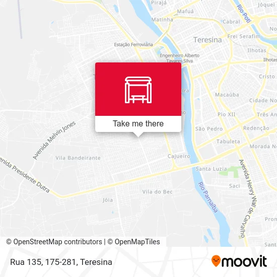 Rua 135, 175-281 map