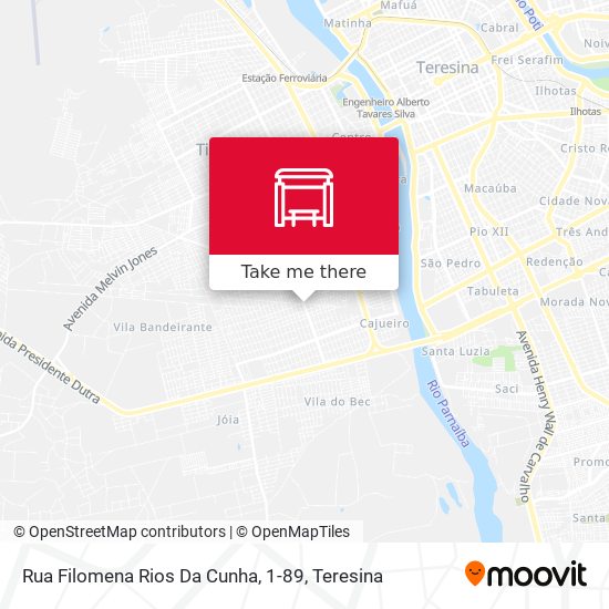 Mapa Rua Filomena Rios Da Cunha, 1-89