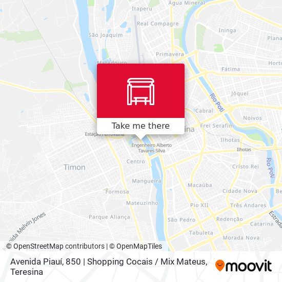 Avenida Piauí, 850 | Shopping Cocais / Mix Mateus map