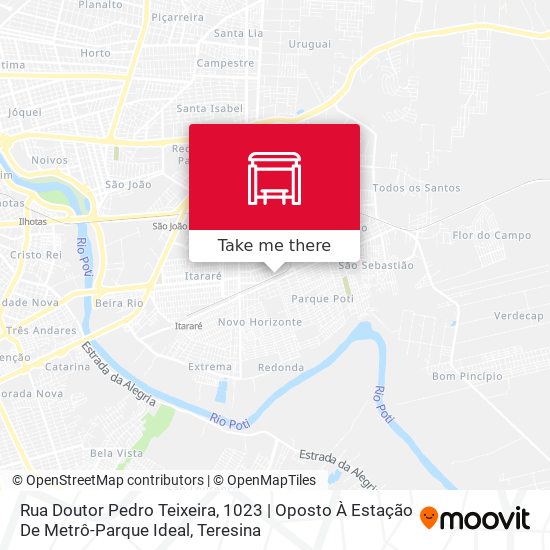 Mapa Rua Doutor Pedro Teixeira, 1023 | Oposto À Estação De Metrô-Parque Ideal