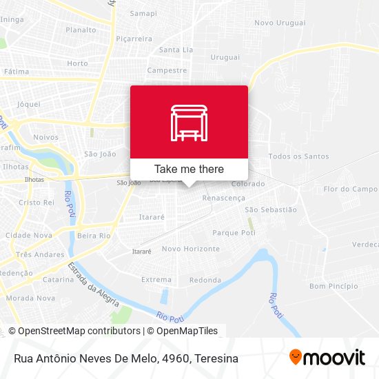 Mapa Rua Antônio Neves De Melo, 4960