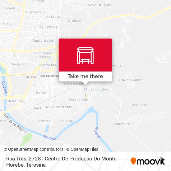 Mapa Rua Tres, 2728 | Centro De Produção Do Monte Horebe