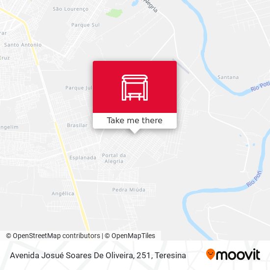 Mapa Avenida Josué Soares De Oliveira, 251