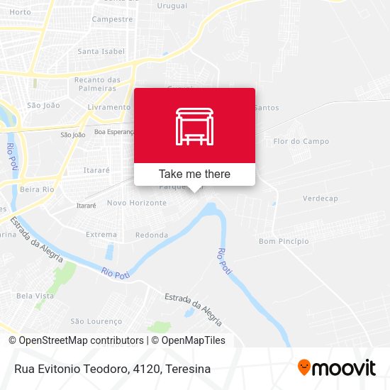Rua Evitonio Teodoro, 4120 map