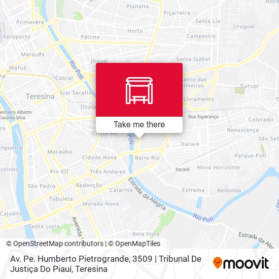 Av. Pe. Humberto Pietrogrande, 3509 | Tribunal De Justiça Do Piauí map