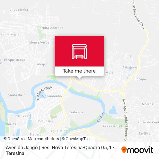 Mapa Avenida Jango | Res. Nova Teresina-Quadra 05, 17