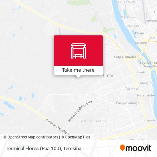 Terminal Flores (Rua 100) map