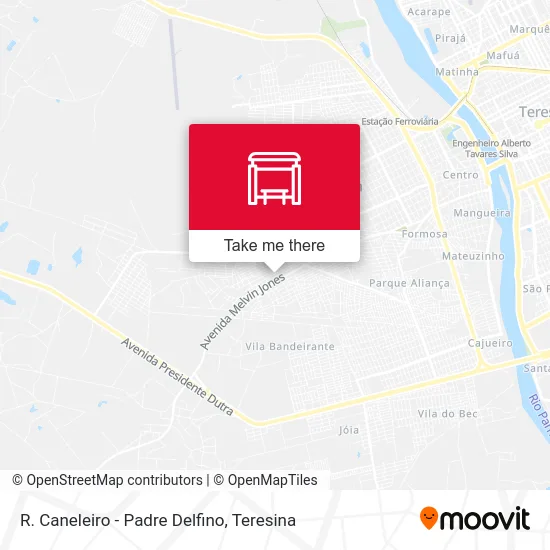 R. Caneleiro - Padre Delfino map