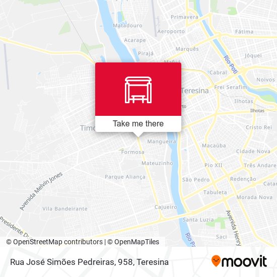 Mapa Rua José Simões Pedreiras, 958