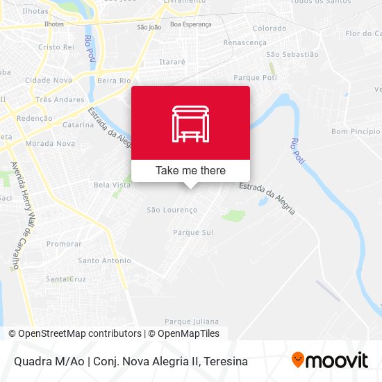 Quadra M / Ao | Conj. Nova Alegria II map