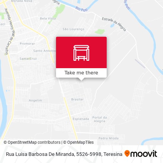 Mapa Rua Luísa Barbosa De Miranda, 5526-5998