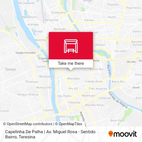 Capelinha De Palha | Av. Miguel Rosa - Sentido Bairro map