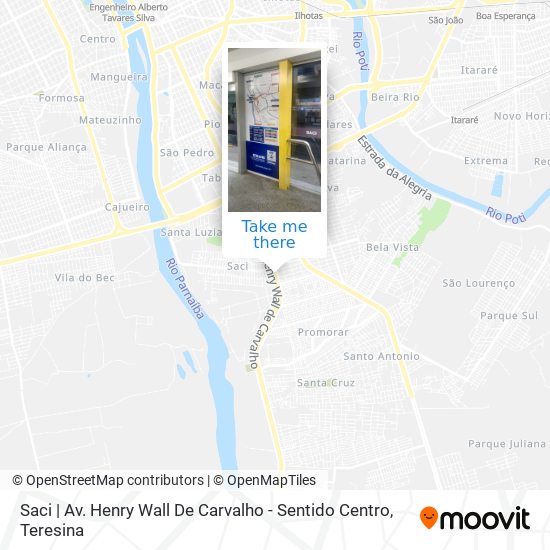 Saci | Av. Henry Wall De Carvalho - Sentido Centro map