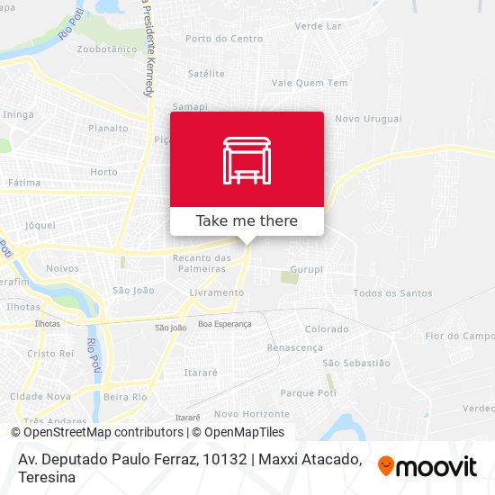 Mapa Av. Deputado Paulo Ferraz, 10132 | Maxxi Atacado