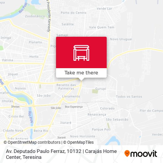 Mapa Av. Deputado Paulo Ferraz, 10132 | Carajás Home Center