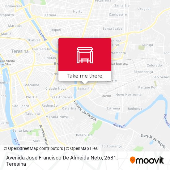 Mapa Avenida José Francisco De Almeida Neto, 2681
