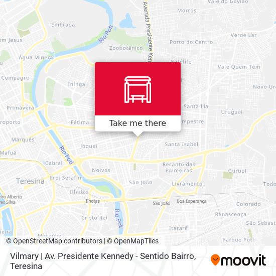 Vilmary | Av. Presidente Kennedy - Sentido Bairro map