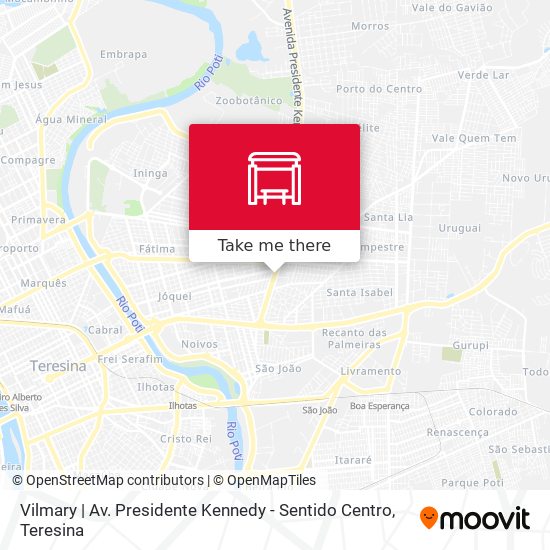 Vilmary | Av. Presidente Kennedy - Sentido Centro map