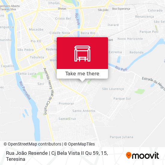 Rua João Resende | Cj Bela Vista II Qu 59, 15 map