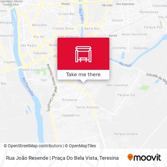 Mapa Rua João Resende | Praça Do Bela Vista