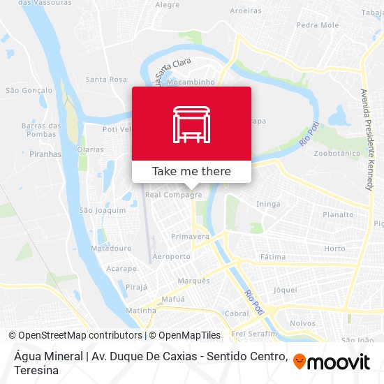 Água Mineral | Av. Duque De Caxias - Sentido Centro map