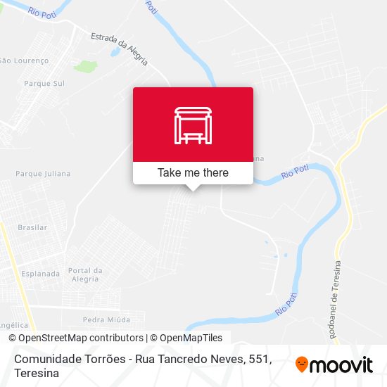 Mapa Comunidade Torrões - Rua Tancredo Neves, 551