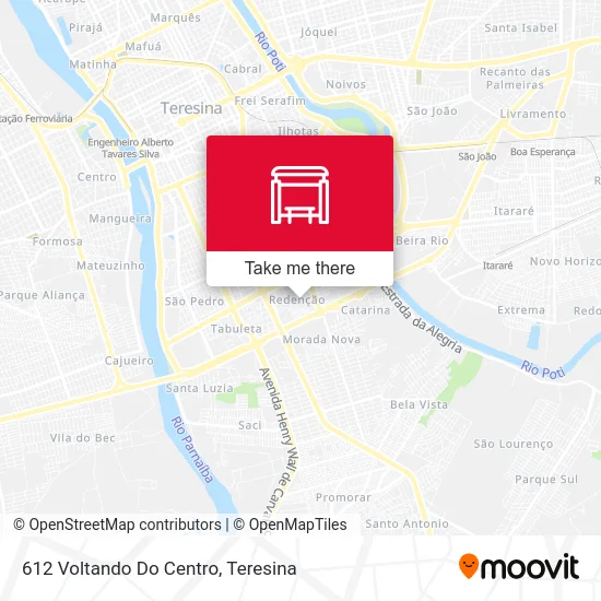 612 Voltando Do Centro map