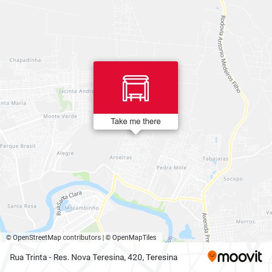 Rua Trinta - Res. Nova Teresina, 420 map