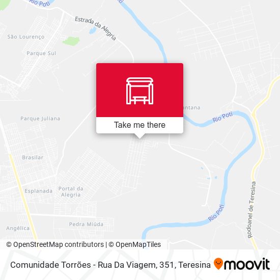 Mapa Comunidade Torrões - Rua Da Viagem, 351