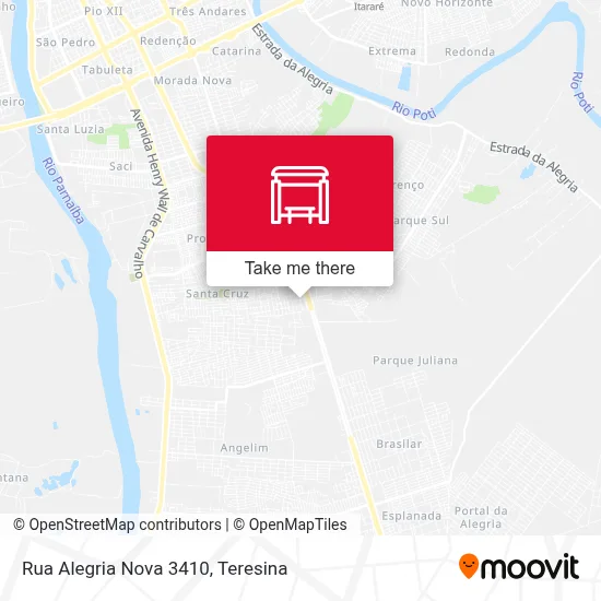 Rua Alegria Nova 3410 map