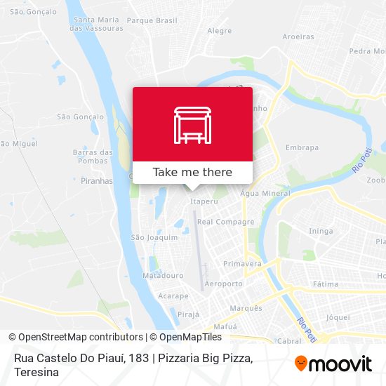 Rua Castelo Do Piauí, 183 | Pizzaria Big Pizza map