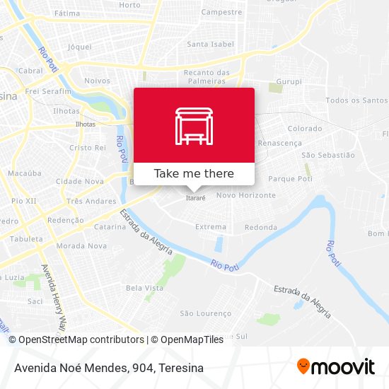 Avenida Noé Mendes, 904 map