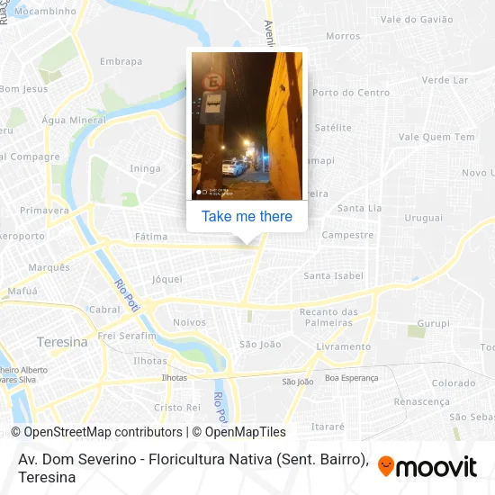 Av. Dom Severino - Floricultura Nativa (Sent. Bairro) map