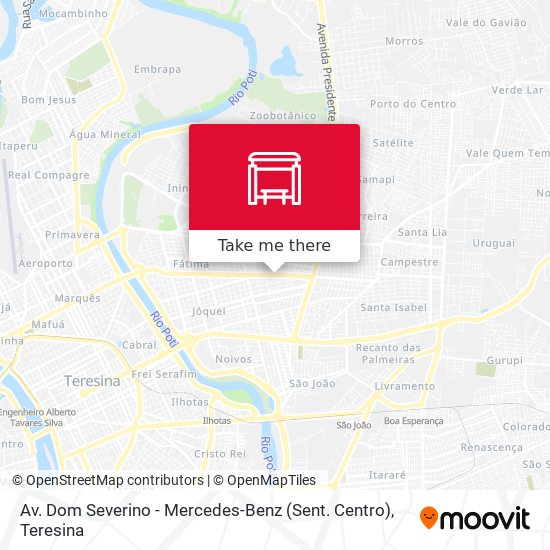 Av. Dom Severino - Mercedes-Benz (Sent. Centro) map