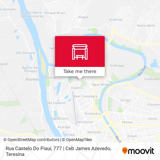 Mapa Rua Castelo Do Piauí, 777 | Ceb James Azevedo