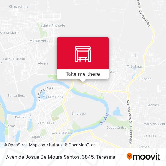 Mapa Avenida Josue De Moura Santos, 3845