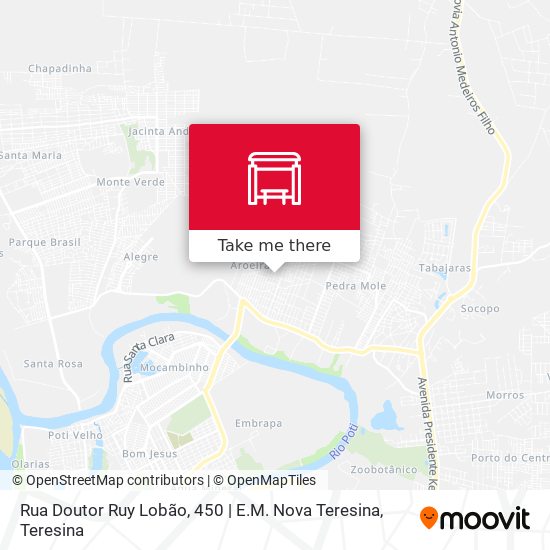 Mapa Rua Doutor Ruy Lobão, 450 | E.M. Nova Teresina