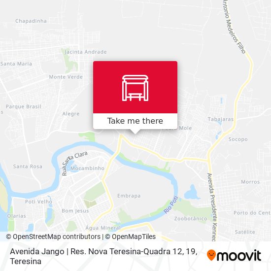 Mapa Avenida Jango | Res. Nova Teresina-Quadra 12, 19