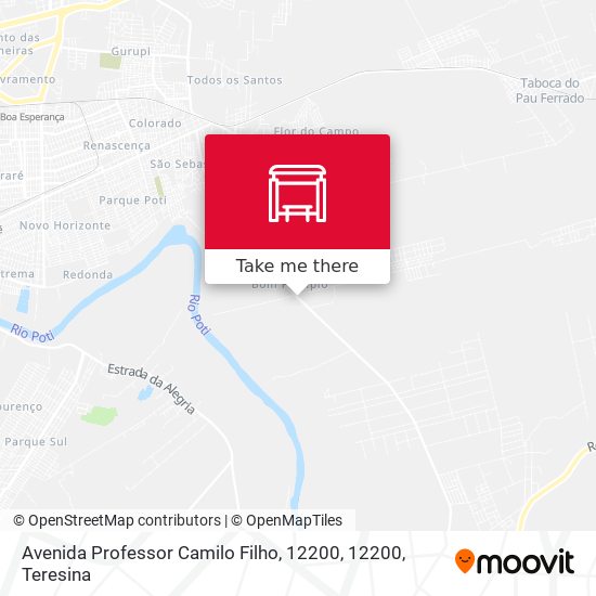 Mapa Avenida Professor Camilo Filho, 12200, 12200