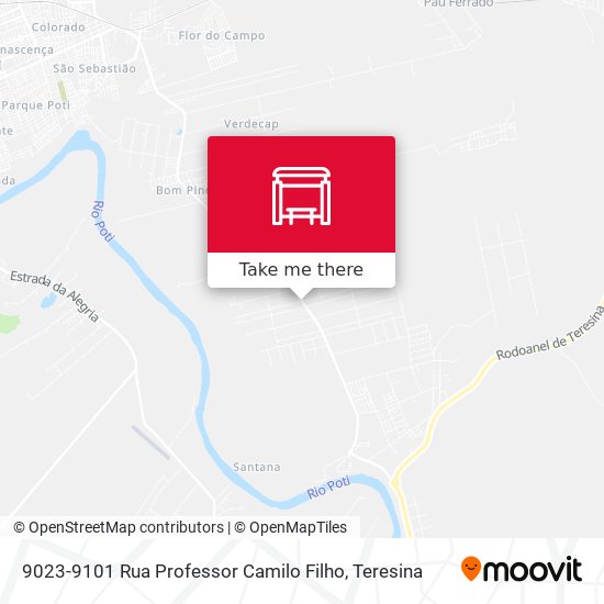 9023-9101 Rua Professor Camilo Filho map