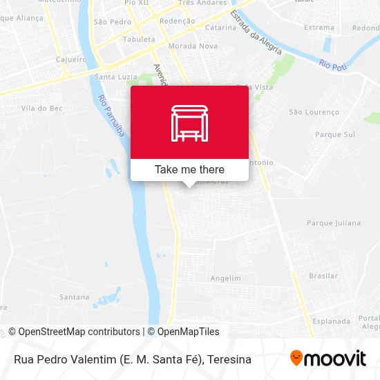 Rua Pedro Valentim (E. M. Santa Fé) map