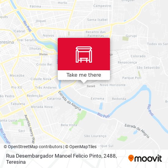 Mapa Rua Desembargador Manoel Felício Pinto, 2488