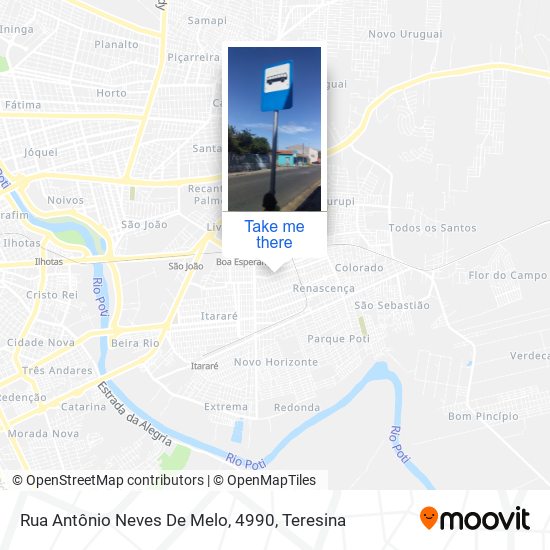 Mapa Rua Antônio Neves De Melo, 4990