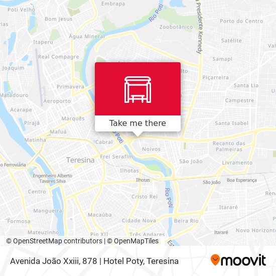 Avenida João Xxiii, 878 | Hotel Poty map