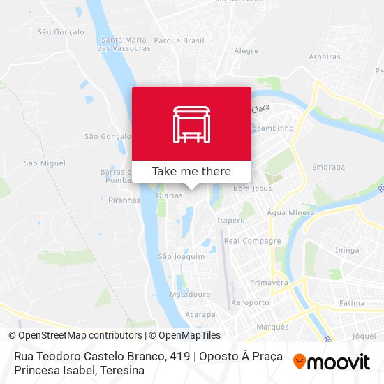 Mapa Rua Teodoro Castelo Branco, 419 | Oposto À Praça Princesa Isabel