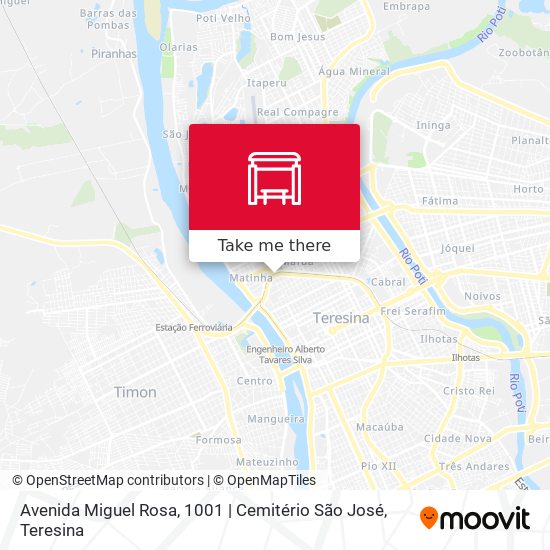 Mapa Avenida Miguel Rosa, 1001 | Cemitério São José