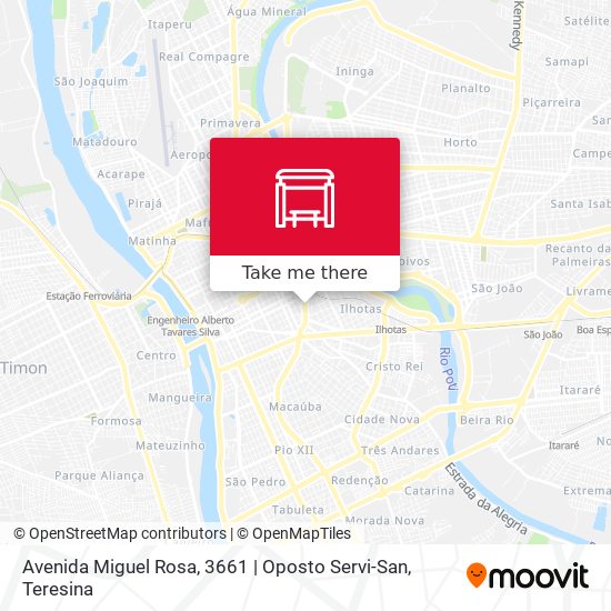 Avenida Miguel Rosa, 3661 | Oposto Servi-San map