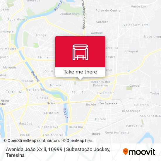 Mapa Avenida João Xxiii, 10999 | Subestação Jockey